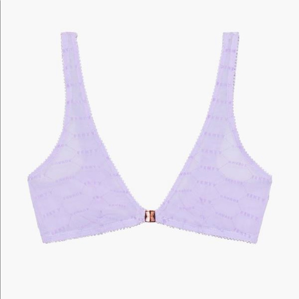 Savage X Fenty Flocked Logo Bralette